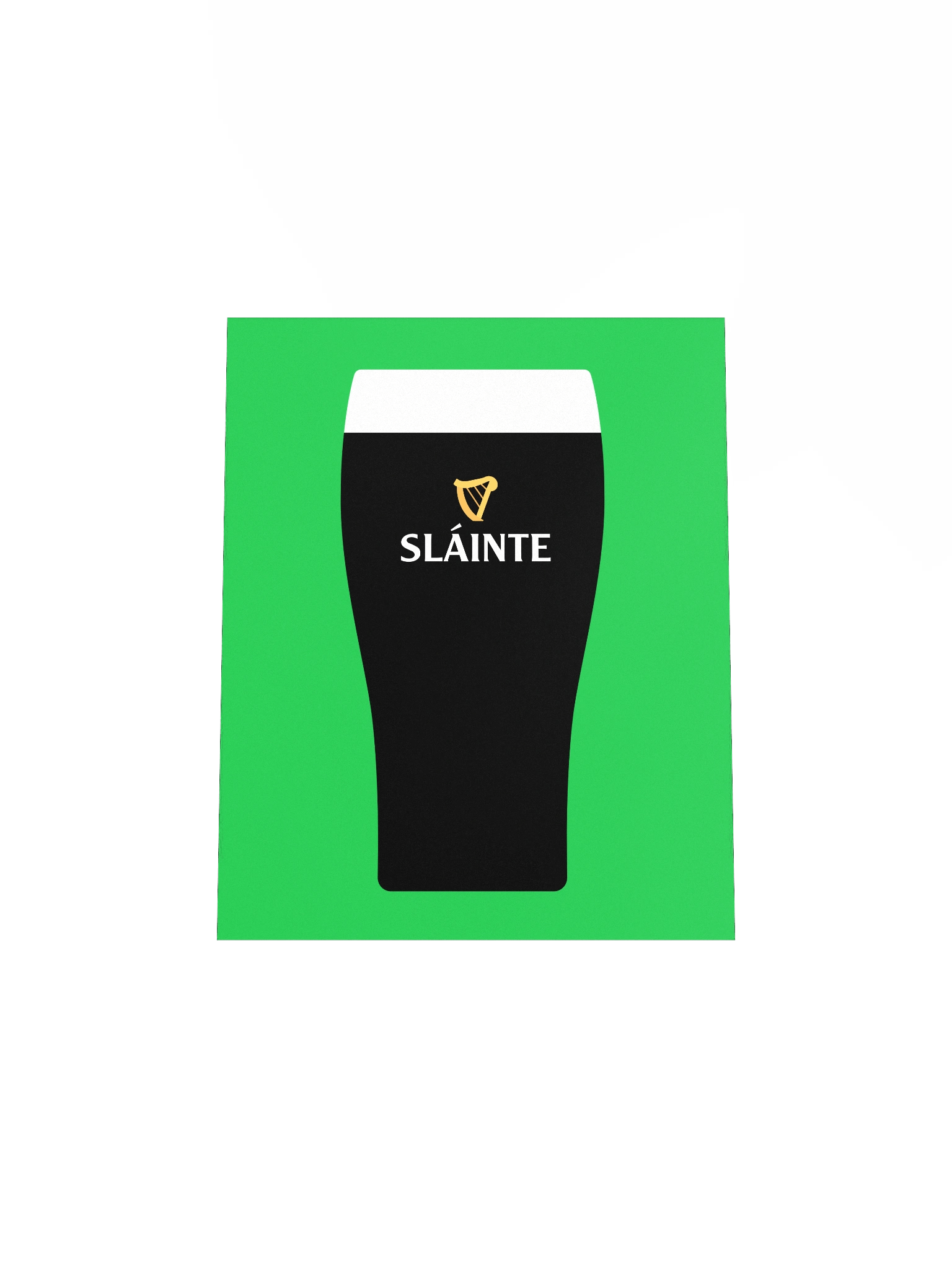 Sláinte - Pint of the Black Stuff | Enhanced Matte Paper Poster Print product image (4)
