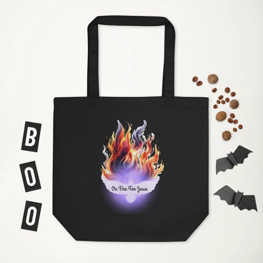 On Fire For Jesus tote bag product image (6)