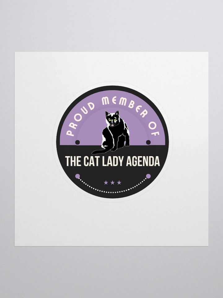 Cat Lady Agenda: A Feminist Sticker product image (1)