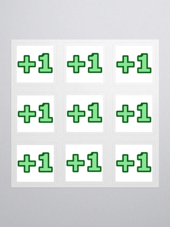 "Plus One" Stickers product image (1)