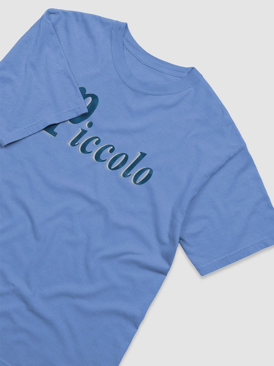 Piccolo Flute Script T-Shirt, (Piano Symbol) - Unisex product image (4)