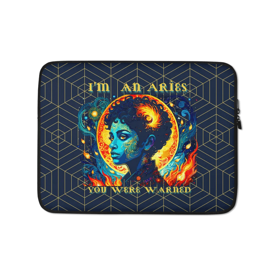 Aries 2025, You Were Warned, Laptop Sleeve product image (1)