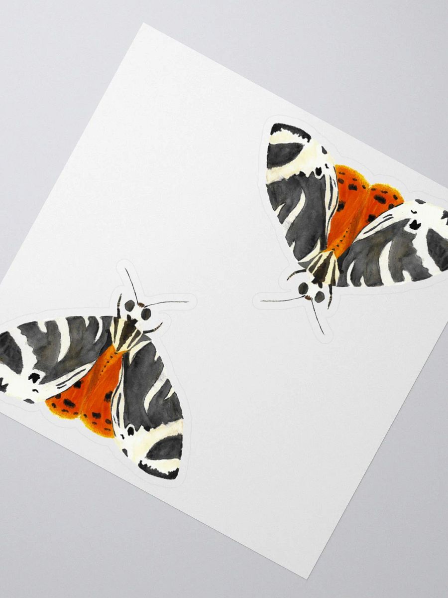 Jersey Tiger Moth Sticker (x2) product image (2)