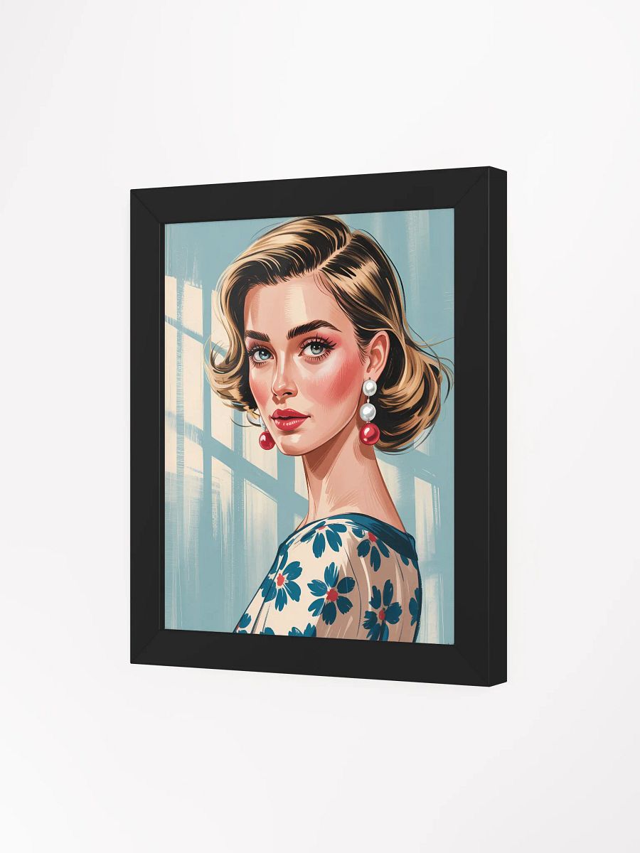 Retro Chic Floral Framed Poster product image (4)