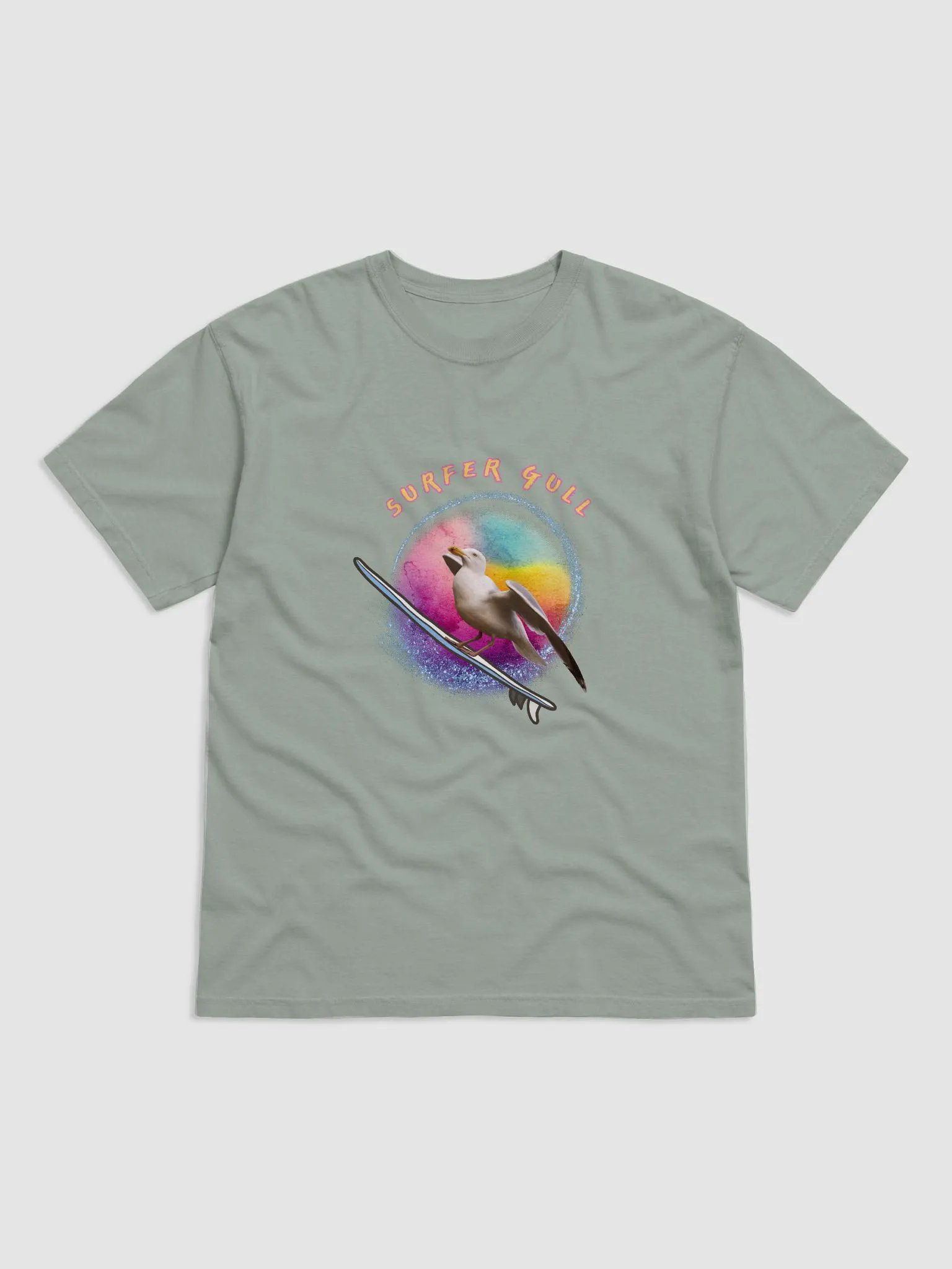 Soleil the Surfer Gull Heavyweight T-Shirt product image (7)