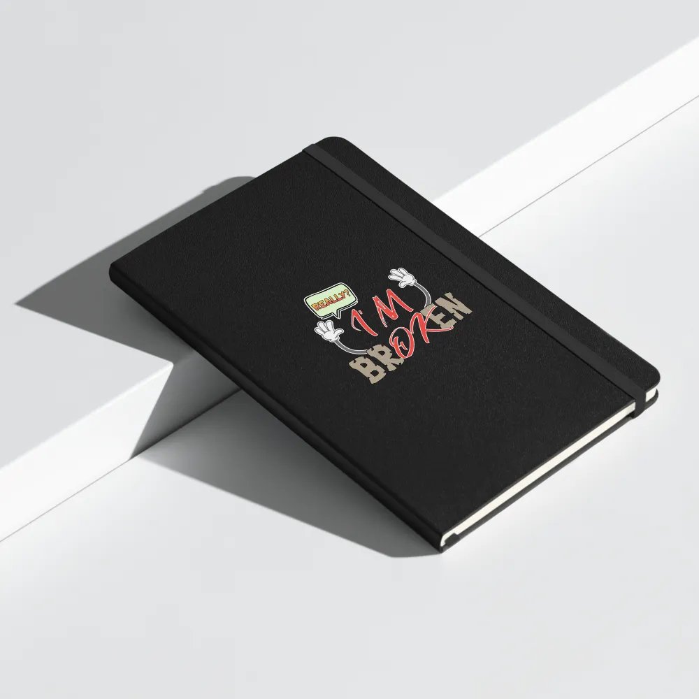 Im Broken Im Ok Playful Distress Hardcover Notebook product image (8)