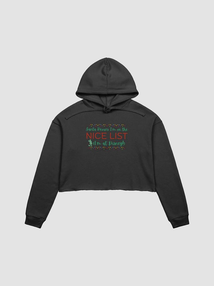 Mickey Mouse Nice List Cropped Hoodie product image (3)
