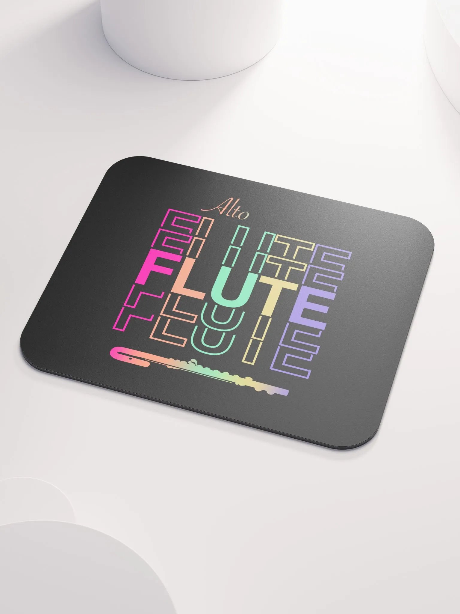 Symmetrical Flute Graphic Mouse Pad - Alto Flute product image (3)