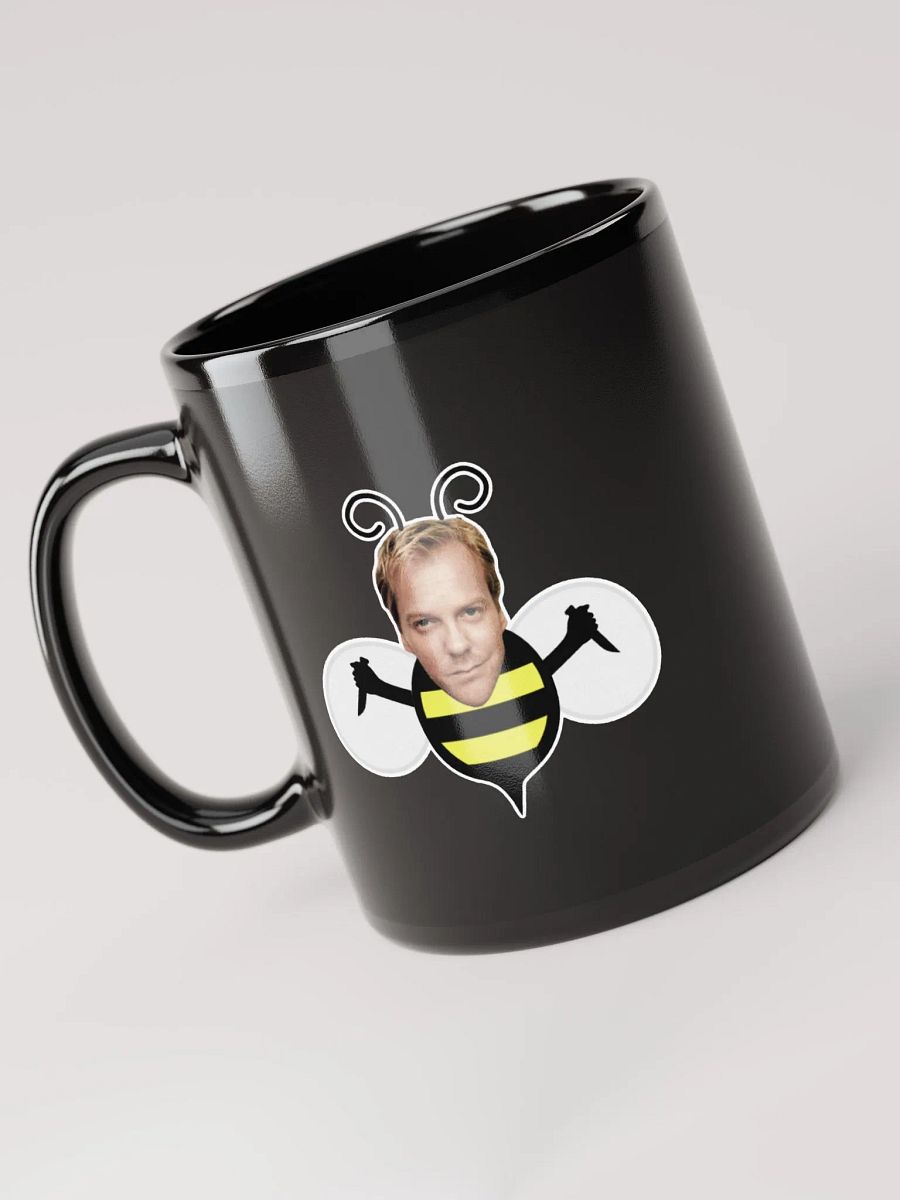 Bee Black Glossy Mug product image (4)