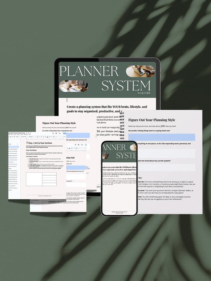 Create Your Perfect Paper Planner System Workbook product image (1)