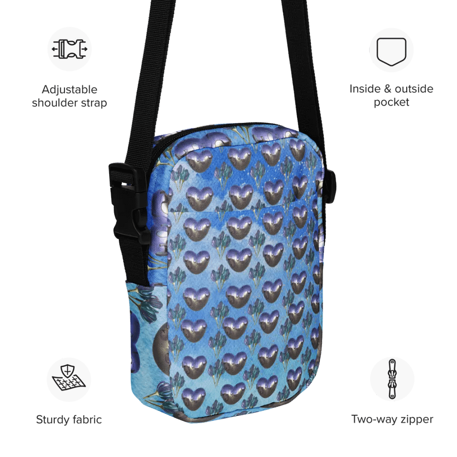 Reflective Hearts Crossbody Bag for GenZ ladies fashionistas product image (11)