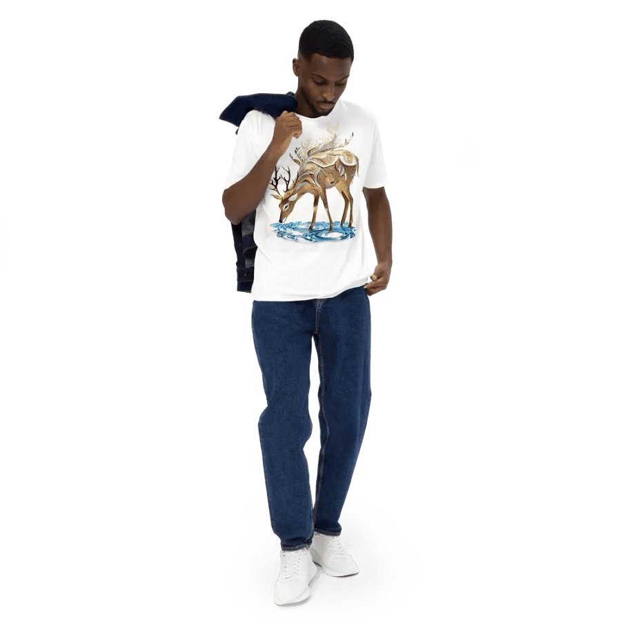 White & Gold T shirt product image (5)
