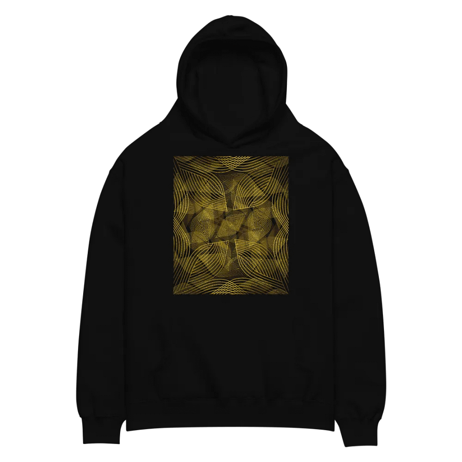 Hoodie with golden lines and leaf design product image (2)