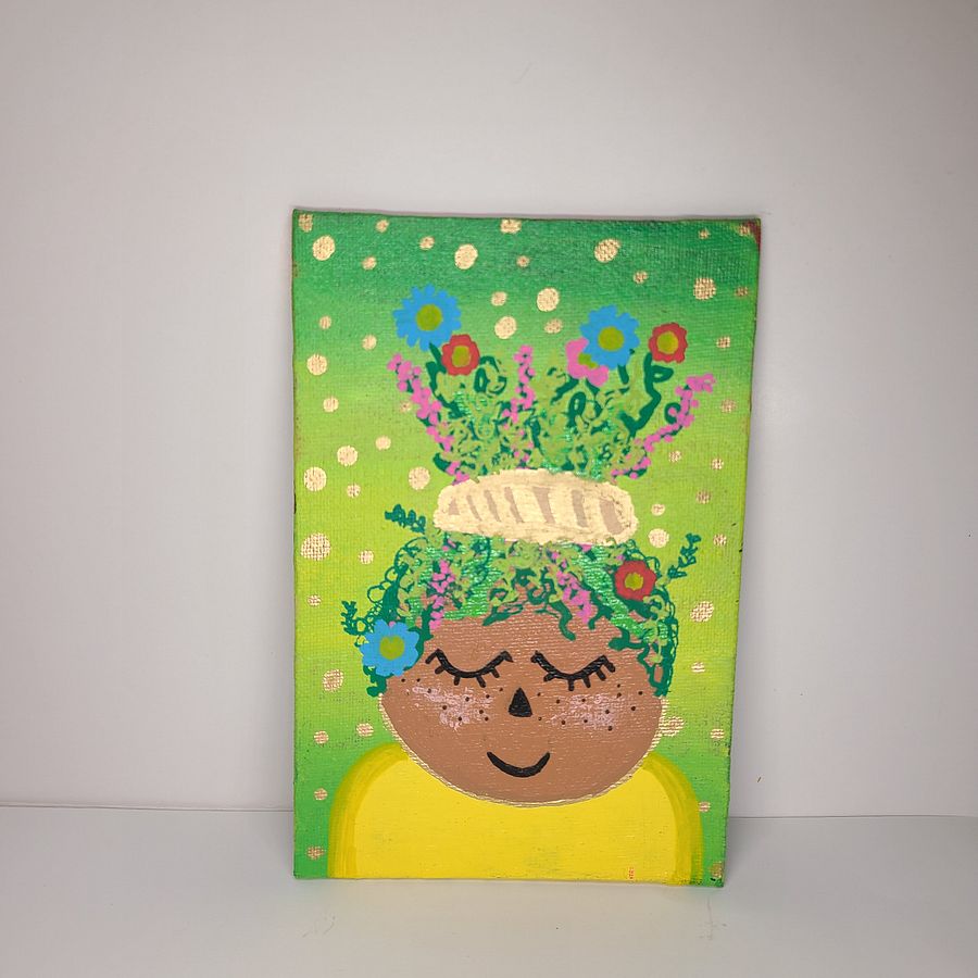 Grow Your Mind 4x6 painting on canvas product image (1)