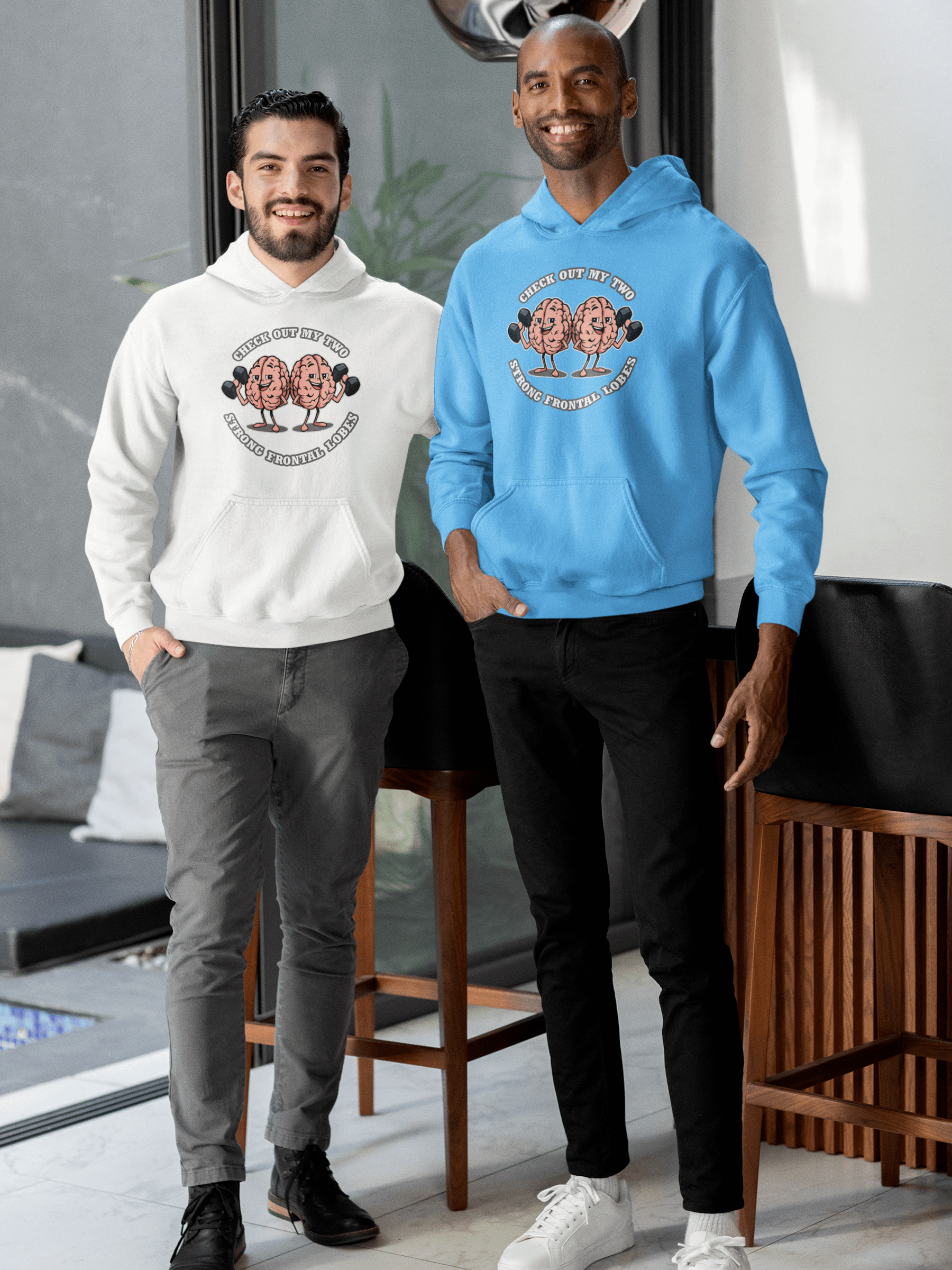 Check Out My Two Strong Frontal Lobes - Hoodie product image (1)