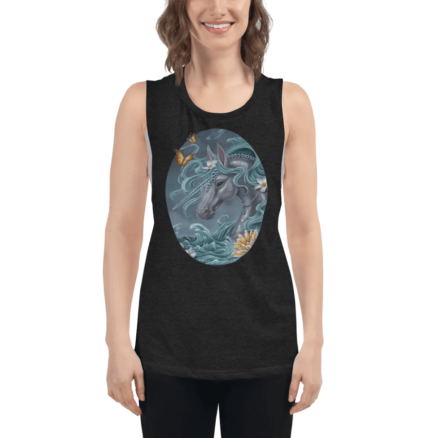 De La Mer - SFA Unicorn Ladies Muscle Tank product image (6)