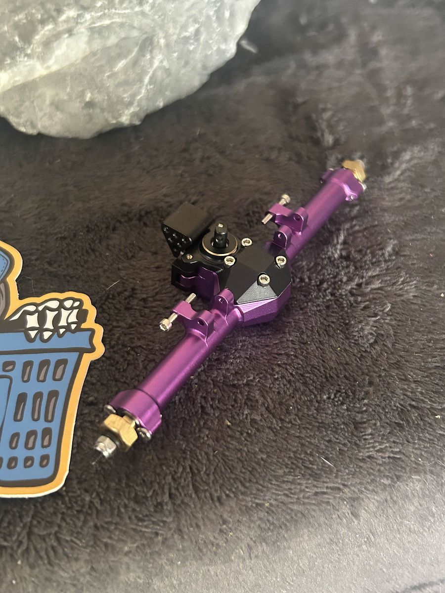 MEUS Racing SCX24 AXLES (Purple/Metal) product image (4)