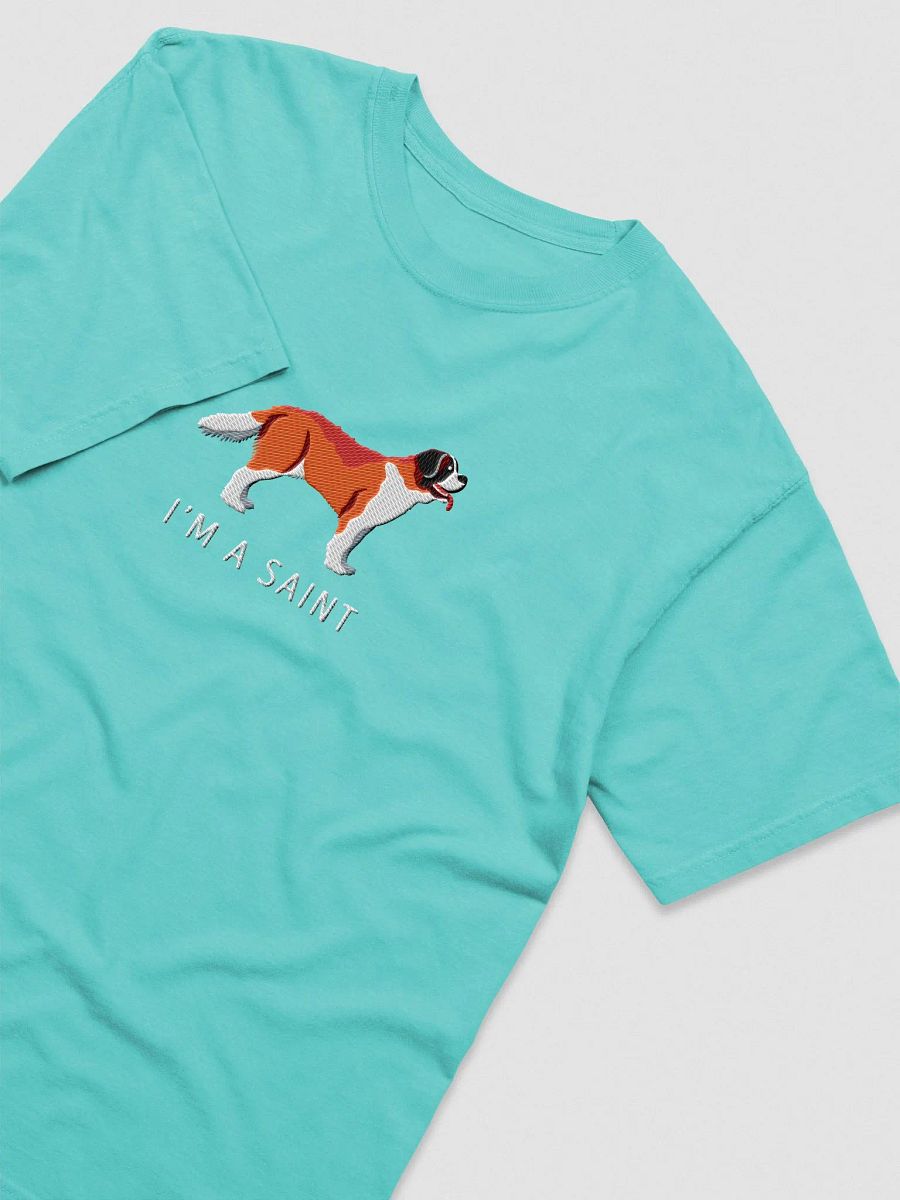 I'm a Saint T-Shirt(Embroidered) of a Saint Bernard(Red) product image (6)