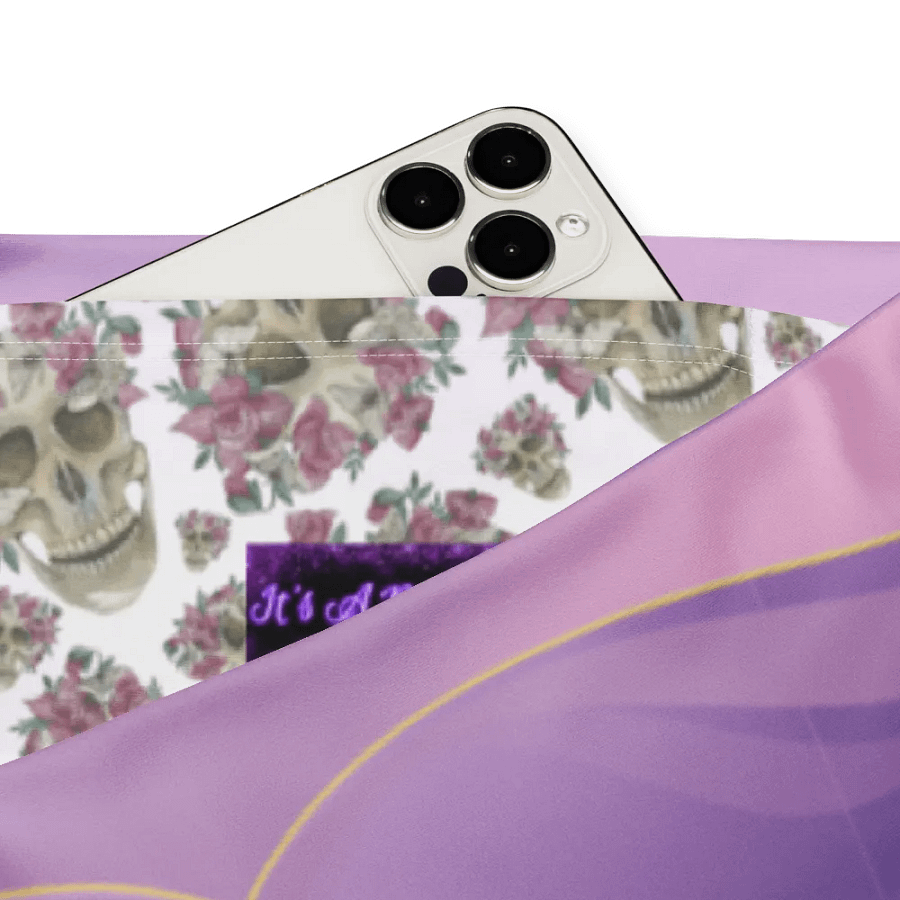 Smoky Lilac Skull & Rose Flare Leggings product image (5)