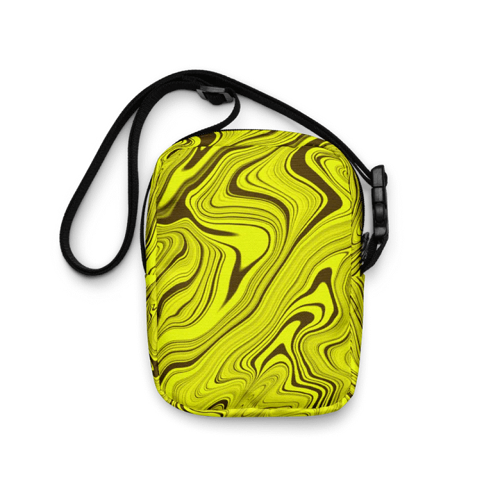 Utility Crossbody Bag - Yellow Liquid Swirls product image (1)