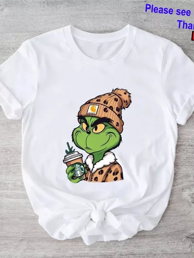 Grinch Leopard Unisex Christmas Shirt, Merry Grinchmas Shirt product image (1)