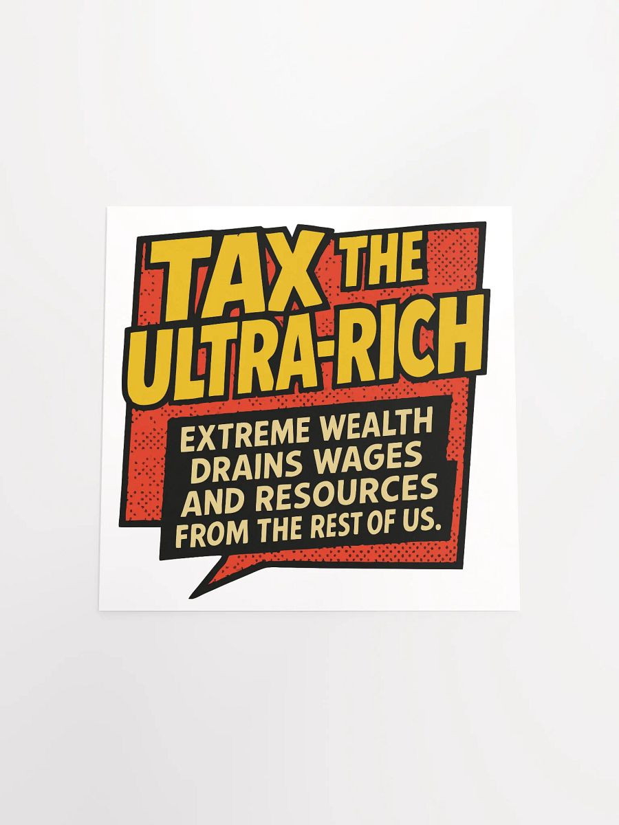Tax the Rich Manifesto Matte Poster product image (17)