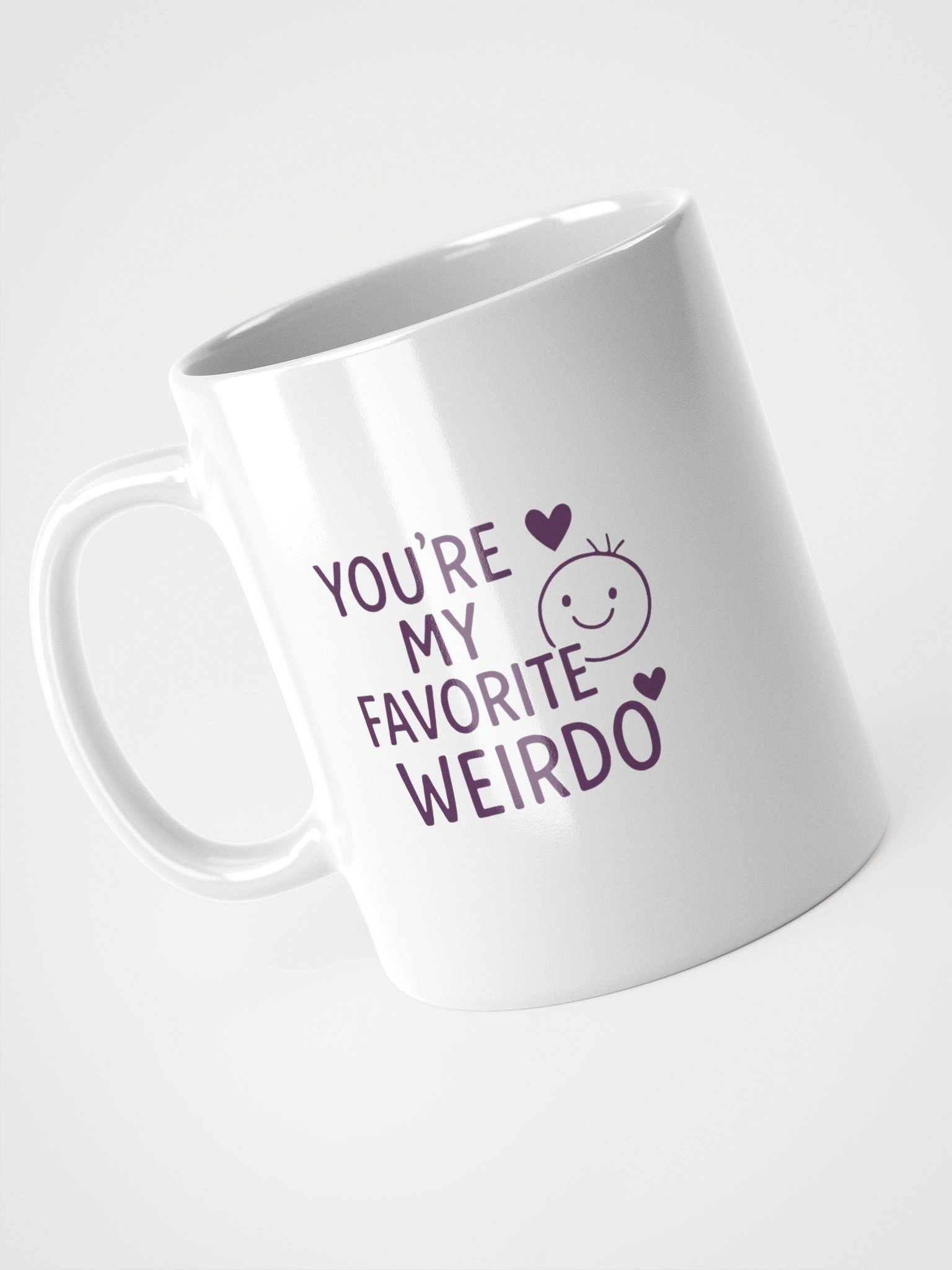 You’re My Favorite Weirdo White Glossy Mug product image (9)