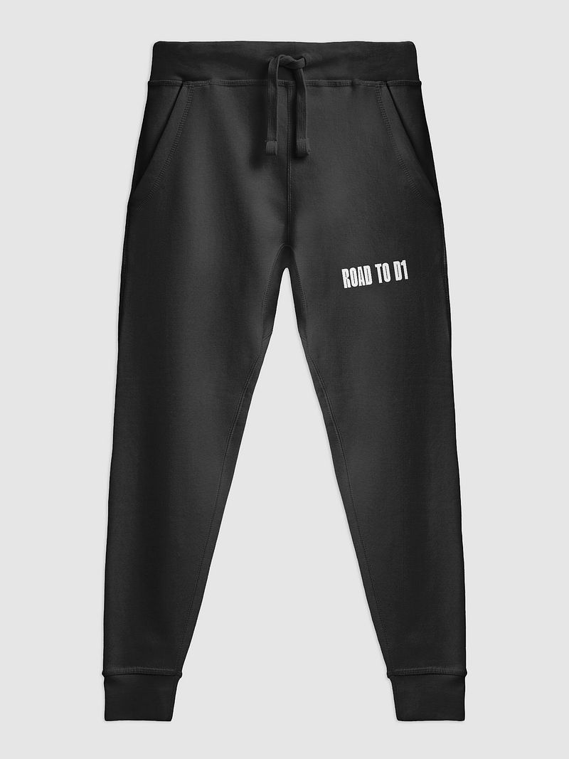 Troy Hornbeck - ROAD TO D1 - Black Sweatpants with WHITE