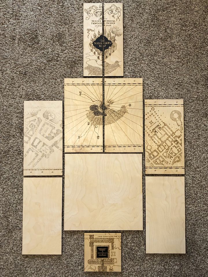 Marauder's Map - Full Size 10 Panel Wall Hanging product image (2)