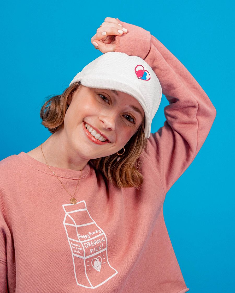 HappyFamilyShow Corduroy Embroidered Logo Hat product image (5)