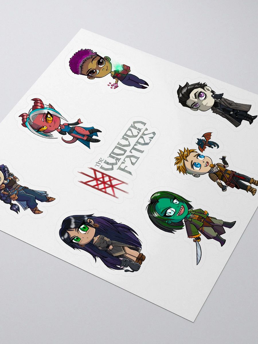The Woven Fates Chibi Sticker Set product image (3)