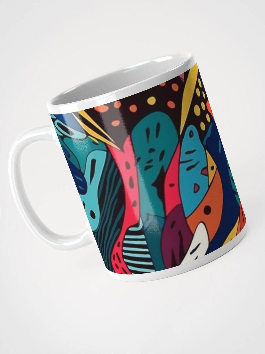 Vivid Abstract Mosaic Mug-White product image (3)