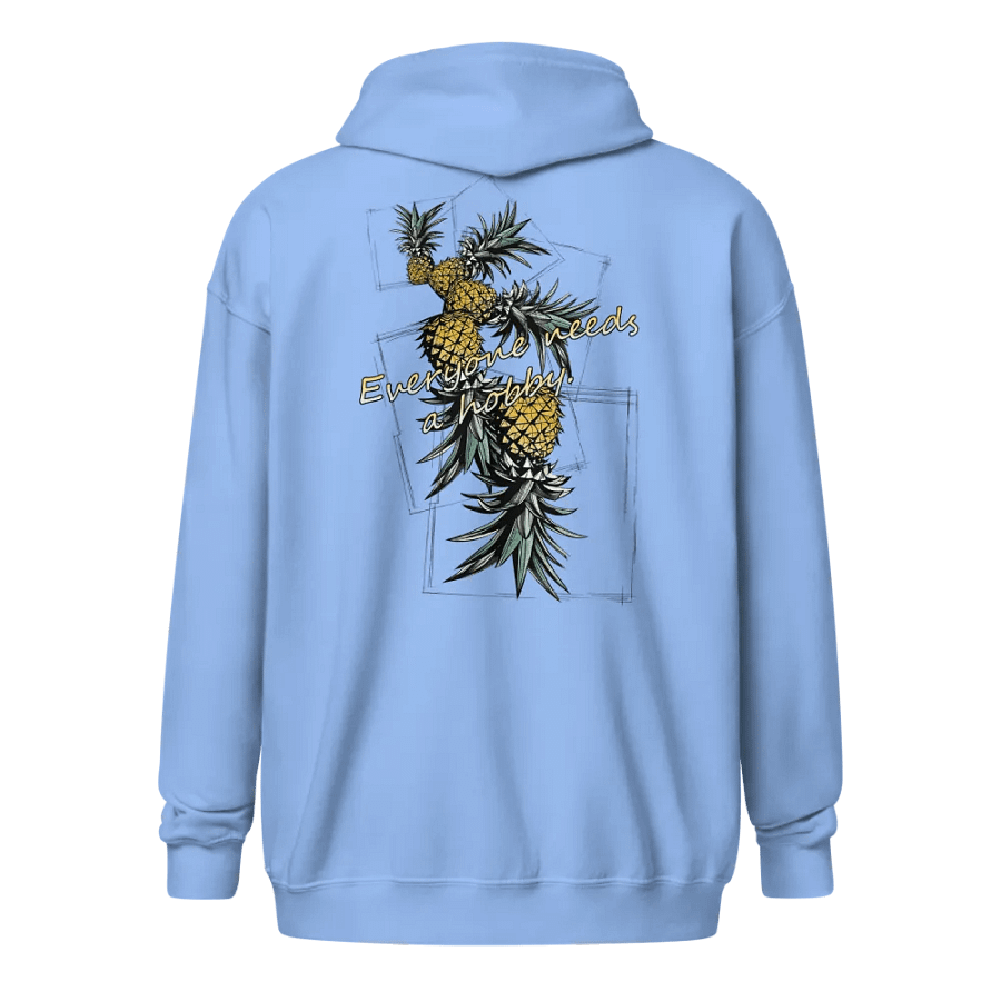 Everyone Needs a Hobby Pineapple Flipping back print zip up Hoodie product image (7)