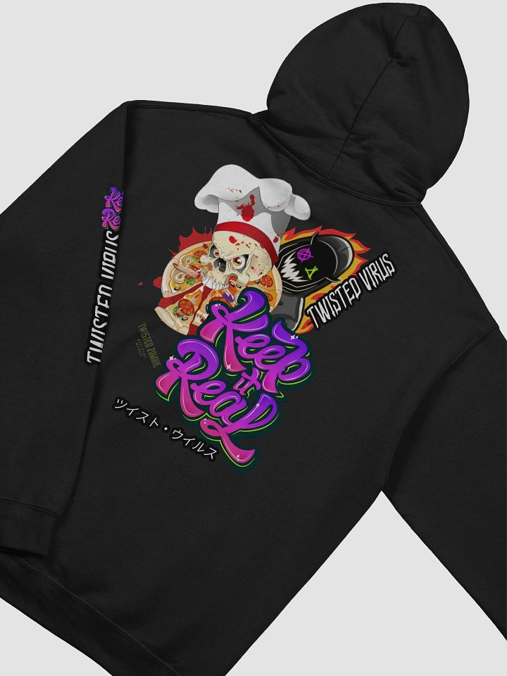 Twisted Virus: KEEP IT REAL Pizza Man Hoodie. product image (2)