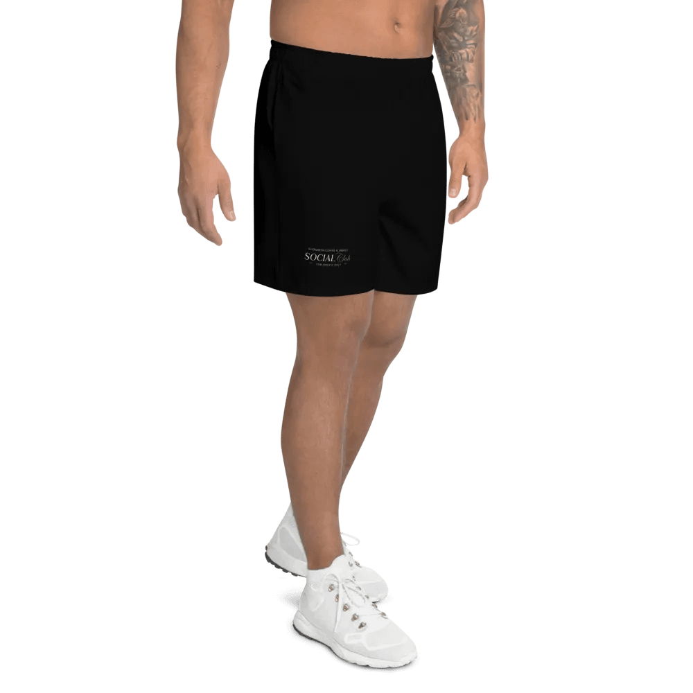 Social Club Dark Athletic Shorts | Sip Society product image (6)