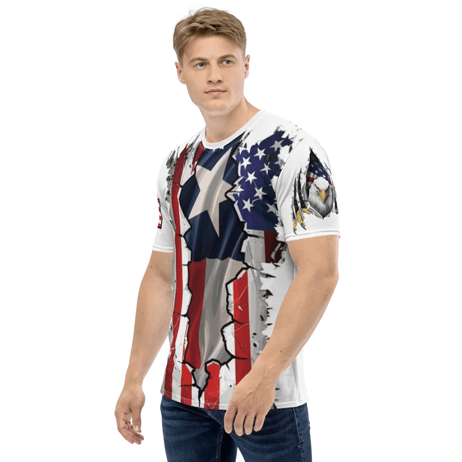 Ripped Flag Fusion Men's T-Shirt product image (3)