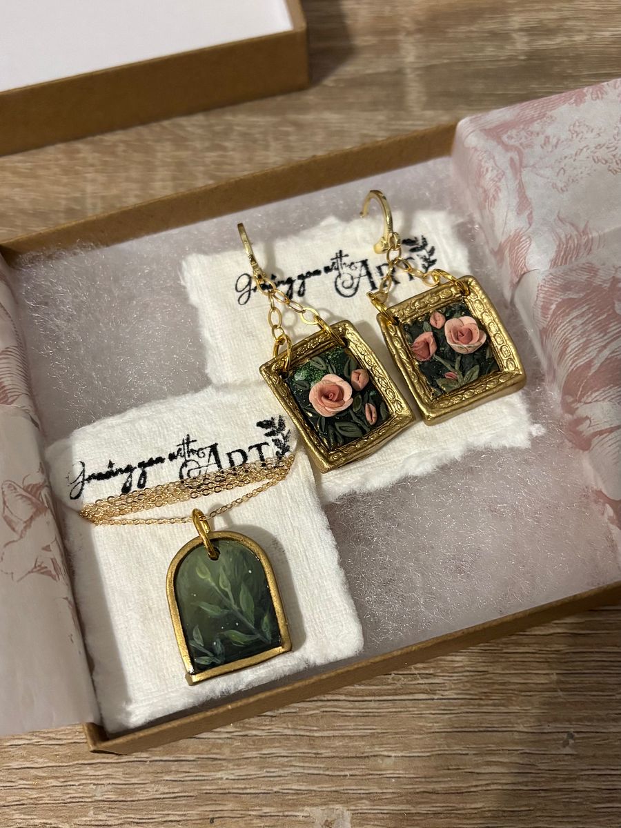 Mystery Box Polymer Clay Jewelry- 2 pairs or 1 pair+necklace product image (9)