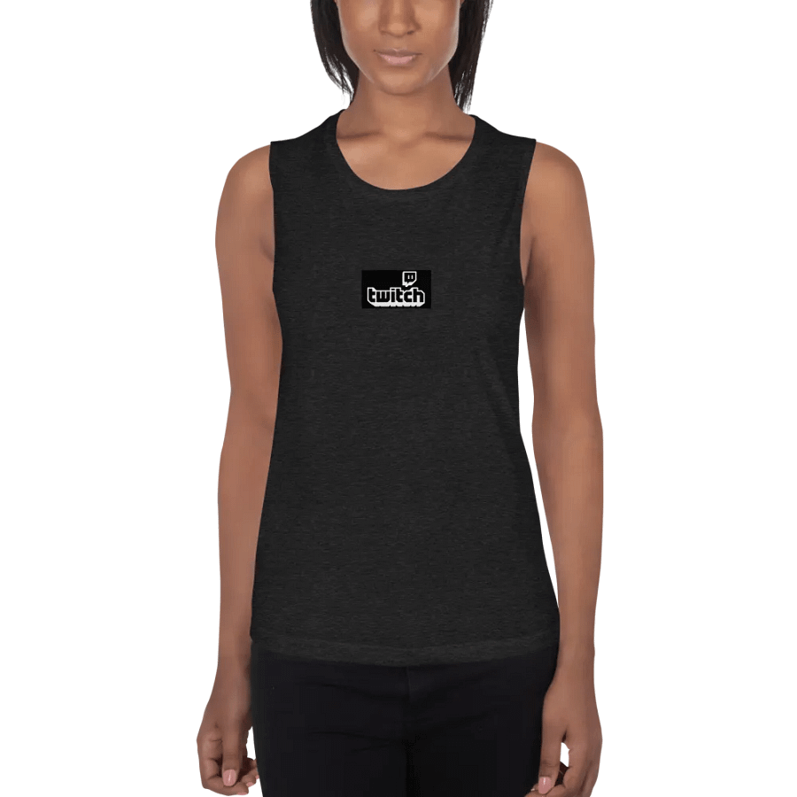 Balck Twitch Tank - small logo product image (1)