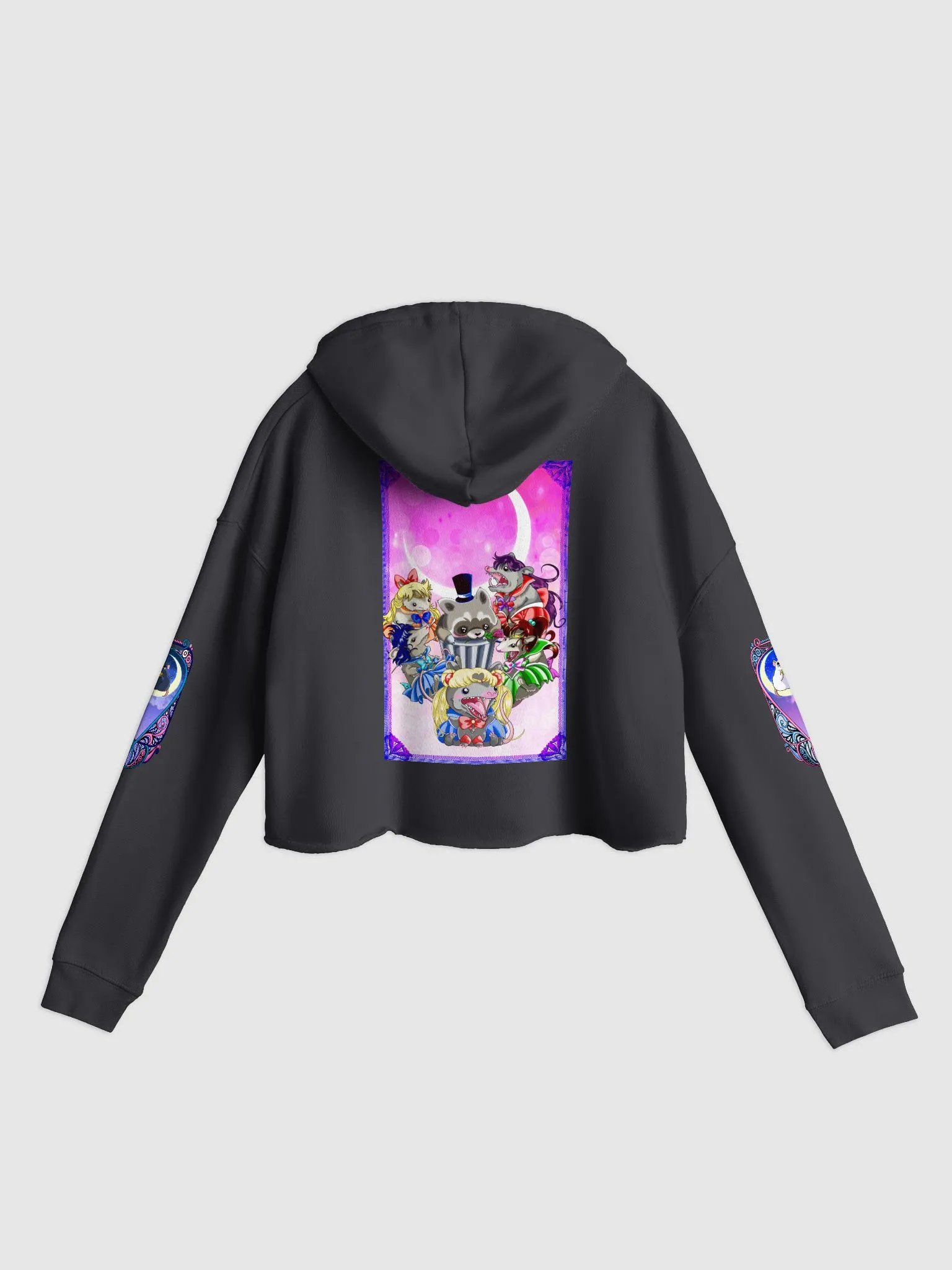 Possum Moon: Independent Trading Co. Women’s Lightweight Cropped Hoodie product image (2)