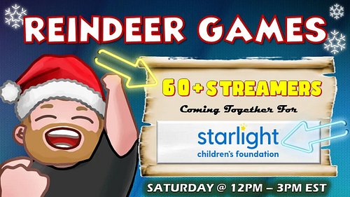 I will be participating in a Charity Event this Saturday at 9am to 12pm PST! Come join us for some fun @ twitch.tv/supermurga...