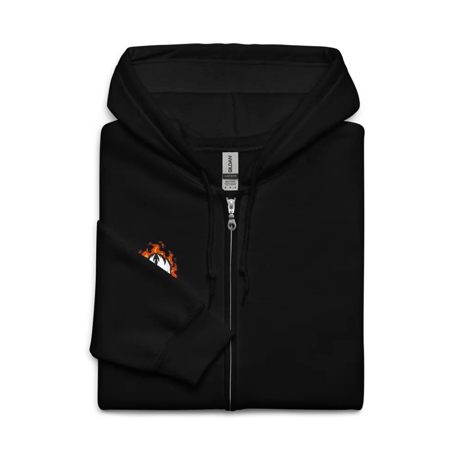 Mask Icon v2 (White) Gildan Zip-Up Hoodie product image (5)