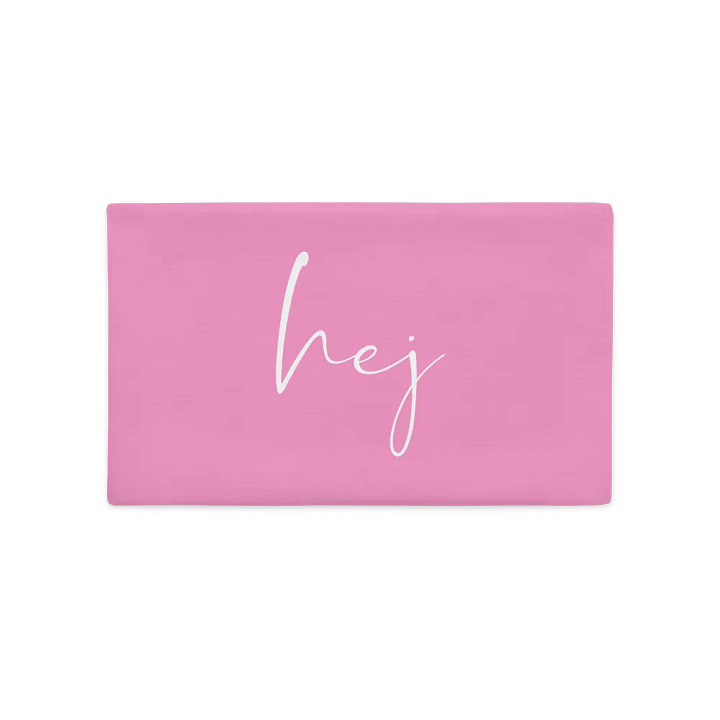 Hej SCANDI STATEMENT - Pink PREMIUM Pillow Case product image (1)