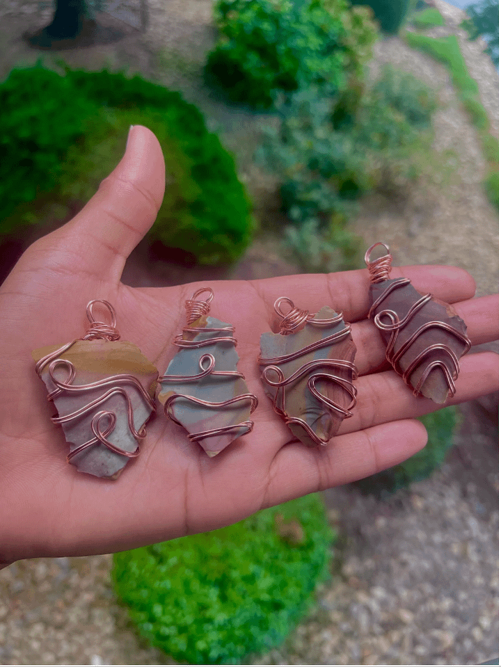 Raw Desert Jasper Crystal Pendant product image (1)