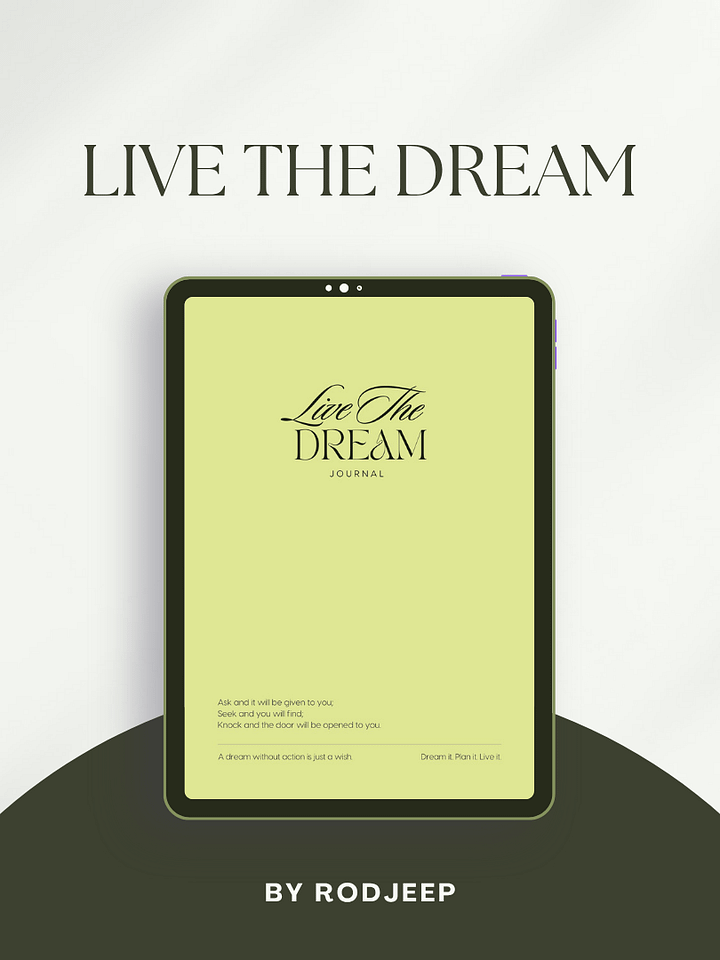 Live The Dream *ดิจิทัลไฟล์* product image (1)