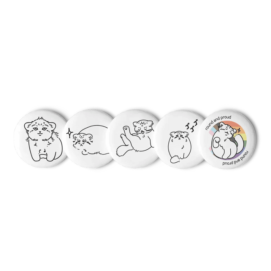 Pride Manul Pin Set - Pride Flag product image (5)