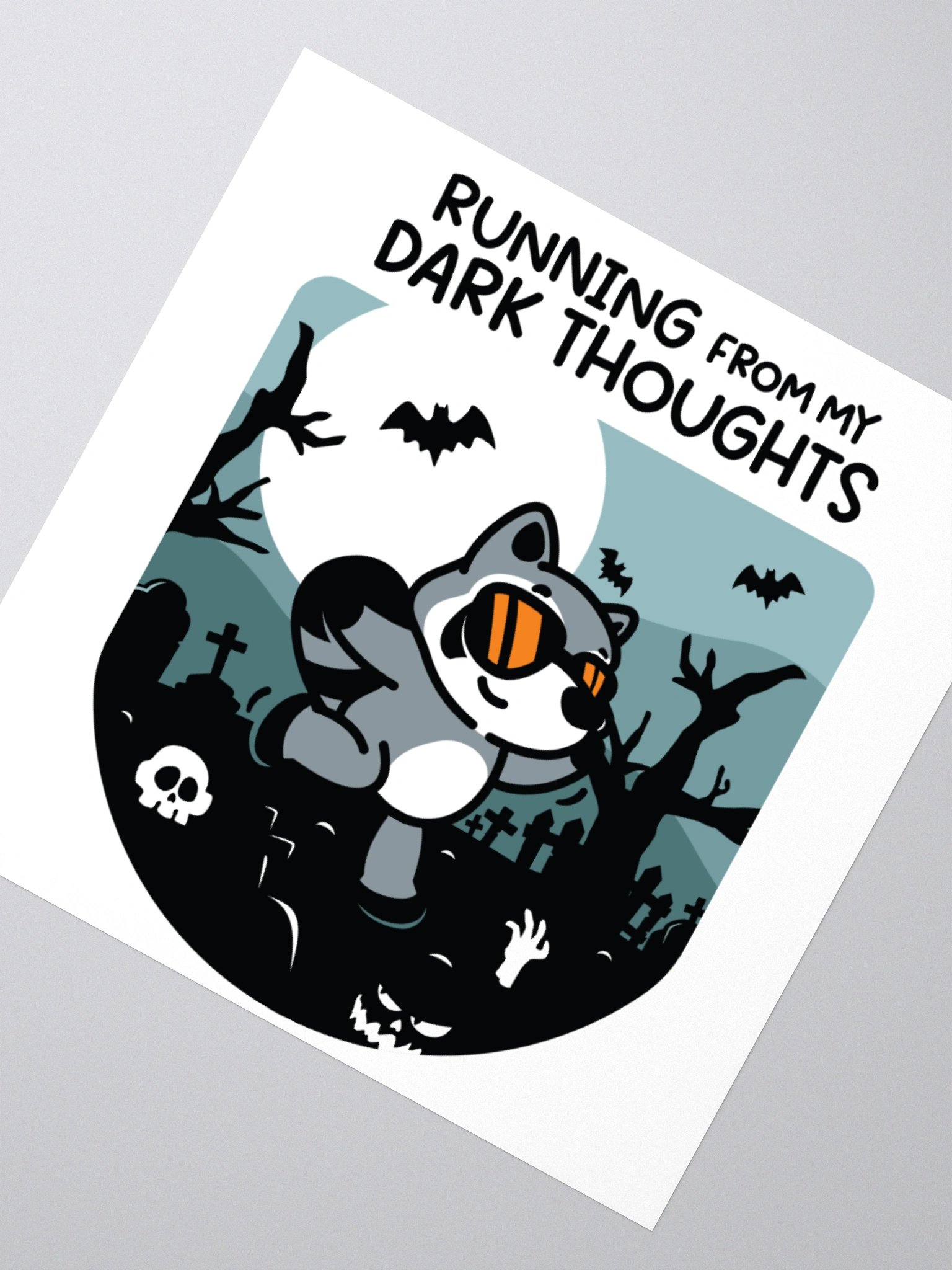 Running From My Dark Thoughts Sticker product image (4)