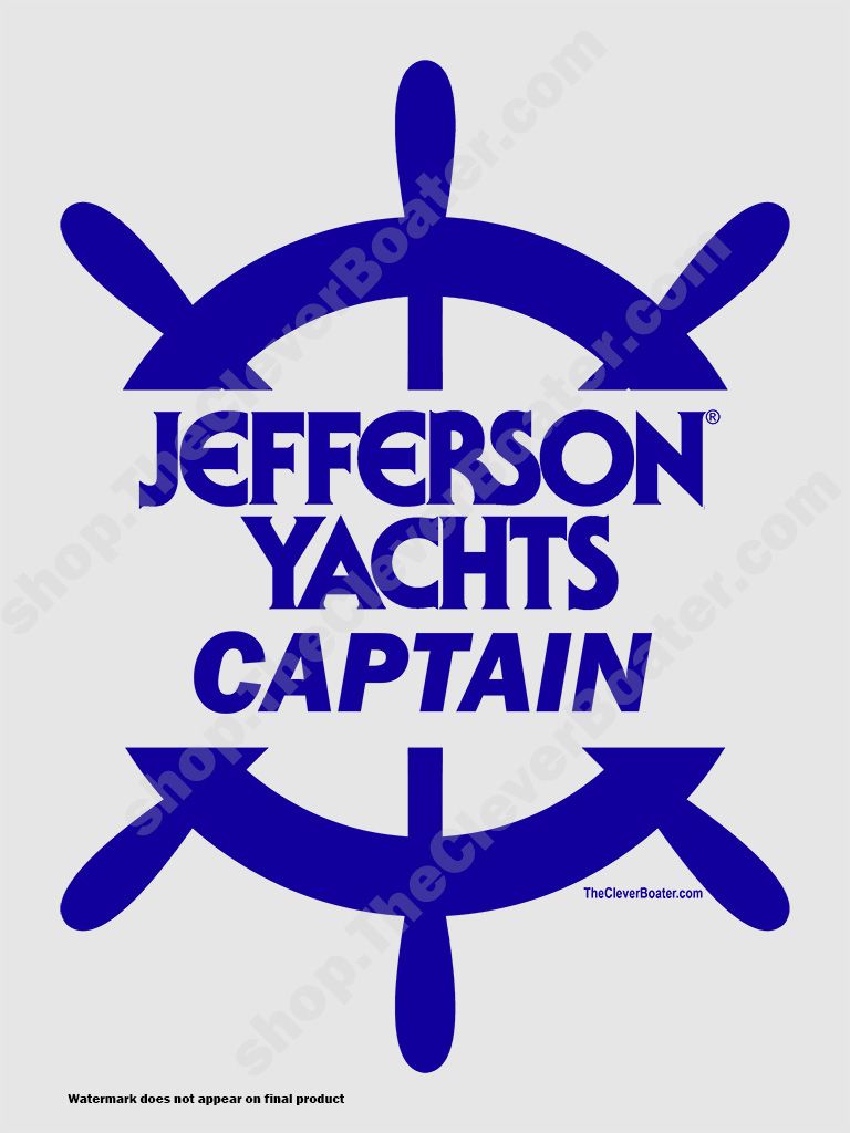 Jefferson Captain - T-Shirt - Light Shirt w/Blue Logo product image (2)