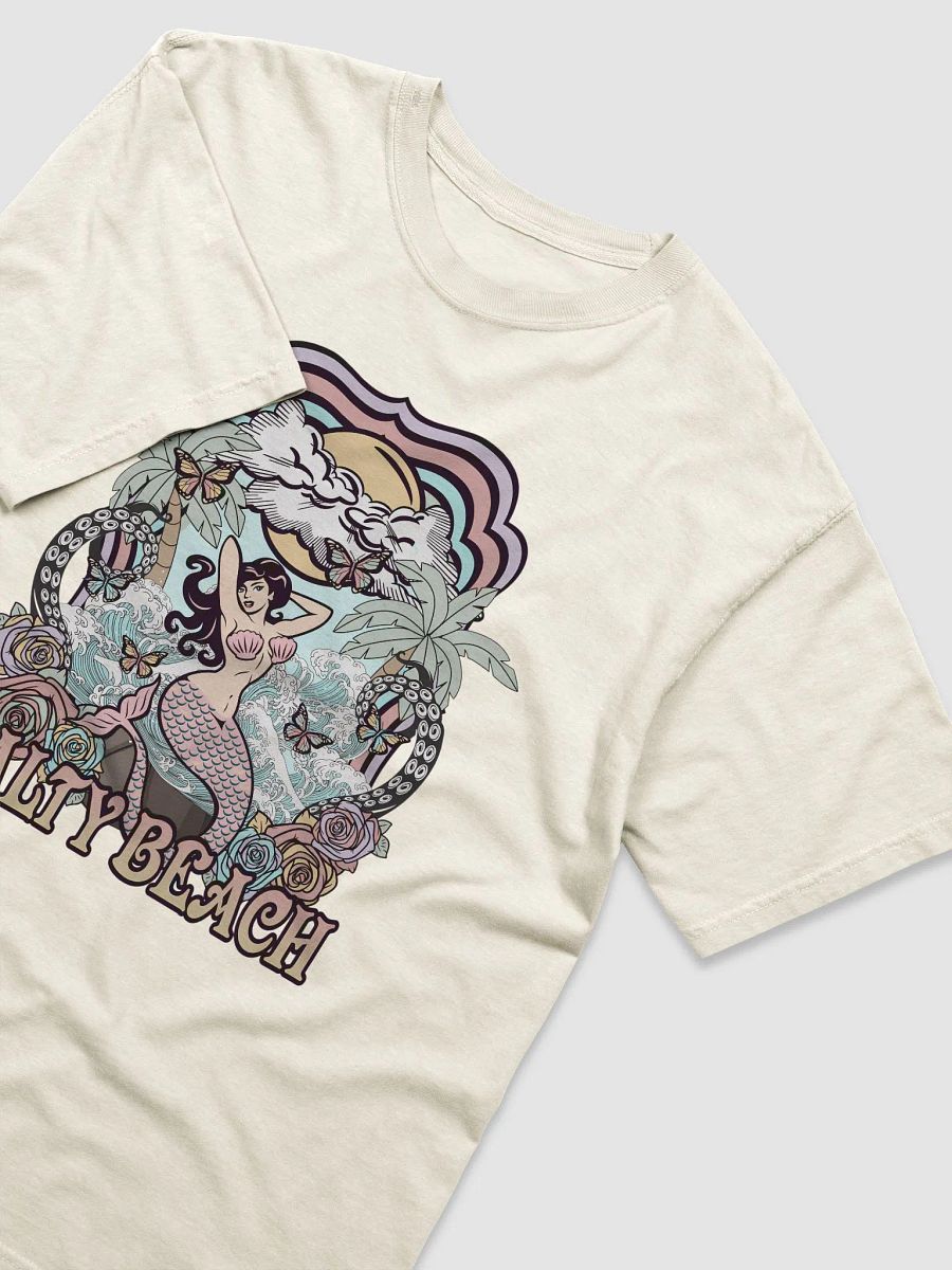Salty Beach, Mermaid by the Beach Tee | Retro-Style Art Nouveau T-Shirt for Travel and Road Trips product image (11)