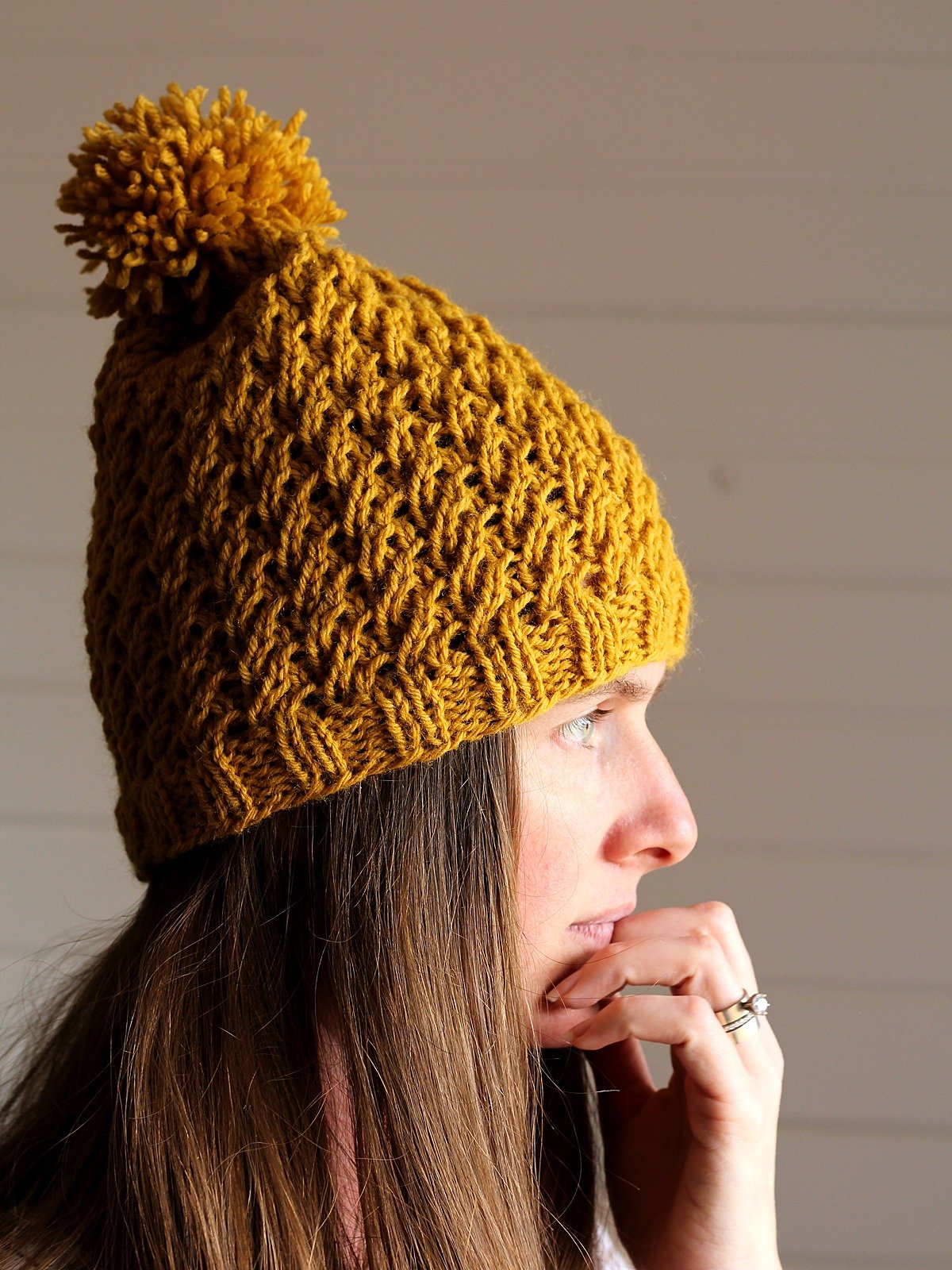 Afraid-of-Cables Hat Knitting Pattern - Laughter product image (1)