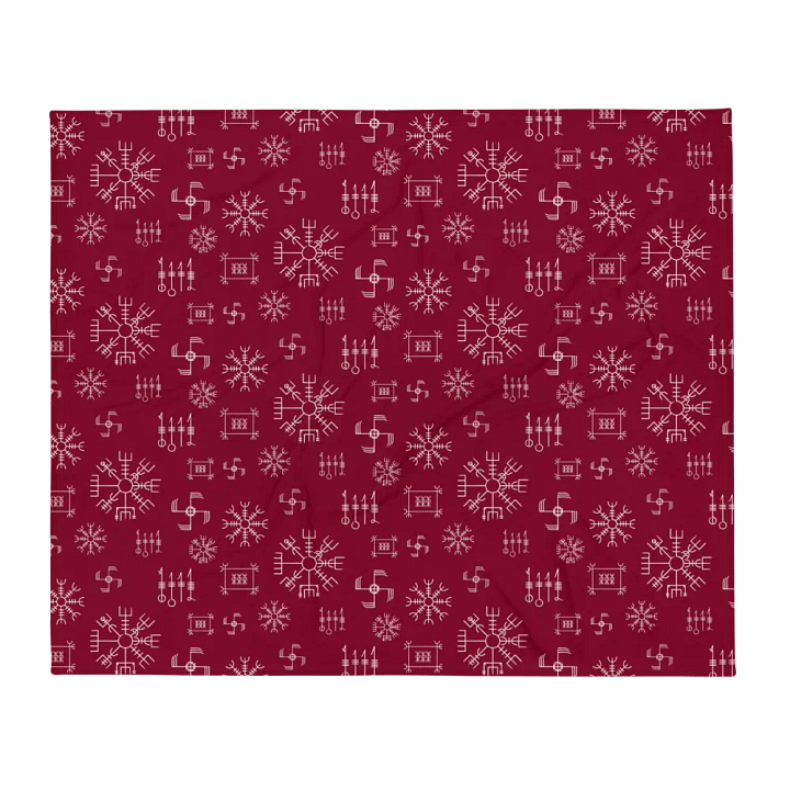 Icelandic Magical Staves Throw Blanket product image (2)